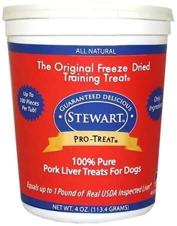 Stewart Pro-Treat Freeze Dried Dog Treats - Pork Liver - 4 Oz  