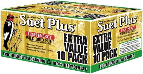 Suet Cakes Plus High Energy Extra Value Pack Wild Bird Food - High Energy - 10 Pack  