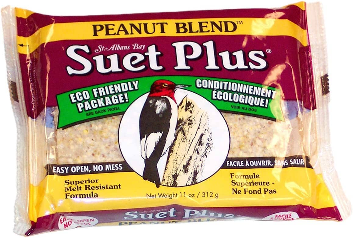 Suet Cakes Plus Peanut Blend Suet Cakes Wild Bird Food - Peanut - 11 Oz  