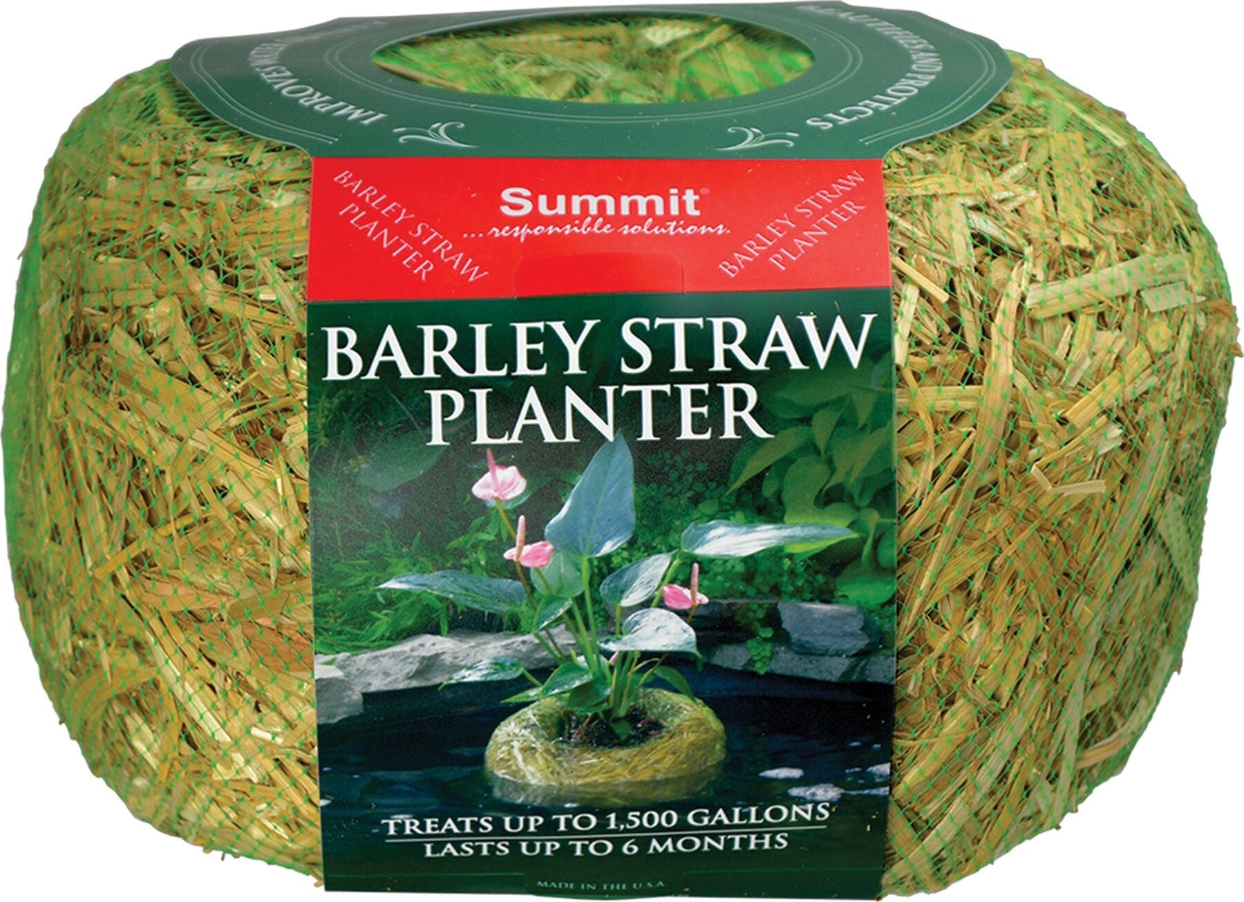 Summit Clear-Water Barley Straw Planter Pond Water Treatment Natural - 1000 - 1500 Gal  