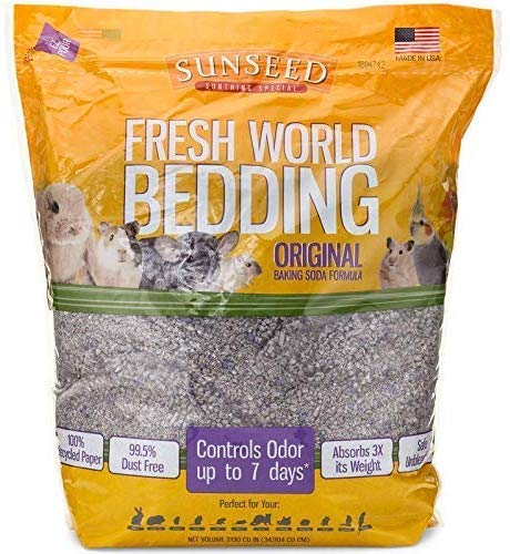 Sunseed Fresh World Bedding - Gray - 975 cu in - Pack of 3  