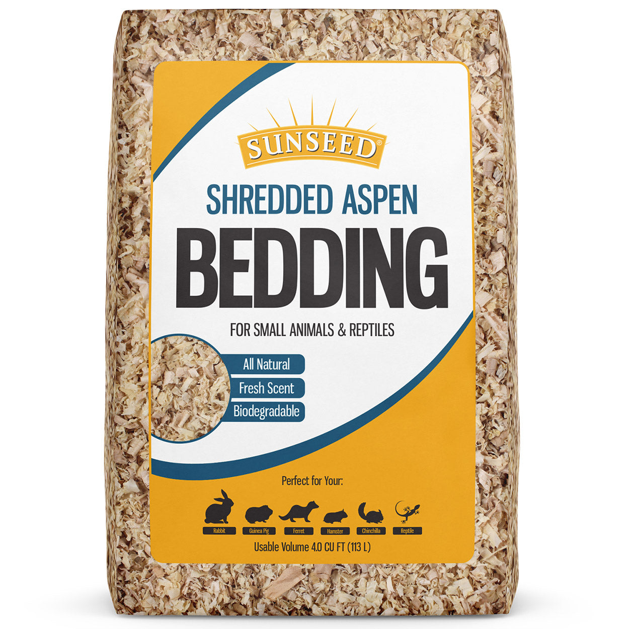 Sunseed Shredded Aspen Bedding - 4 cu ft  