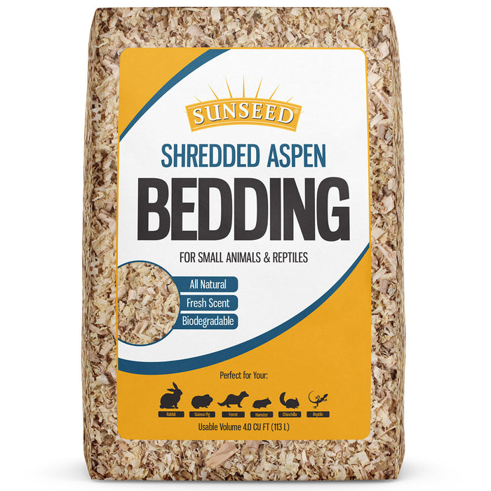 Sunseed Shredded Aspen Bedding - 4 cu ft