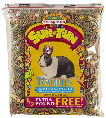 Sunseed Sun-Fun Pet Rabbit Food - 3.5 lb - Pack of 6  