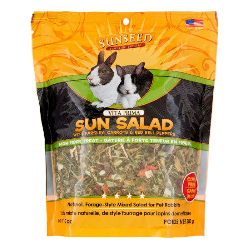 Sunseed Sun Salad Rabbit Foraging Treat - 10 oz - Pack of 6  