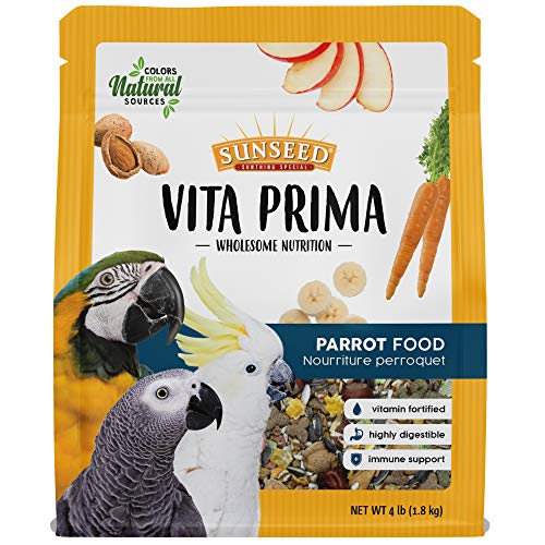 Sunseed Vita Prima - Parrot Food - 4 lb - Pack of 6
