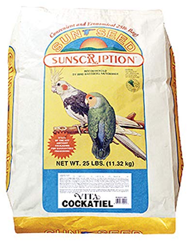 Sunseed Vita Sunscription Cockatiel & Lovebird Diet - 25 lb  