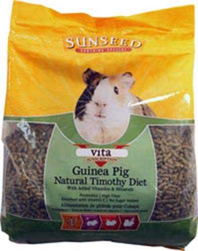 Sunseed Vita Sunscription Guinea Pig Natural Timothy Diet - 5 lb - Pack of 6