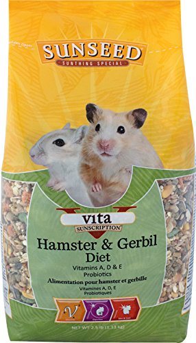 Sunseed Vita Sunscription Hamster & Gerbil Diet - 2.5 lb - Pack of 6