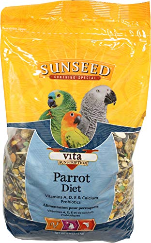 Sunseed Vita Sunscription Parrot Diet - 6 lb - Pack of 4