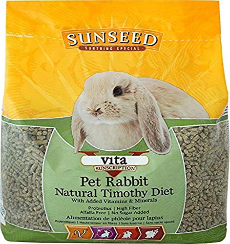 Sunseed Vita Sunscription Rabbit Natural Timothy Diet - 5 lb  