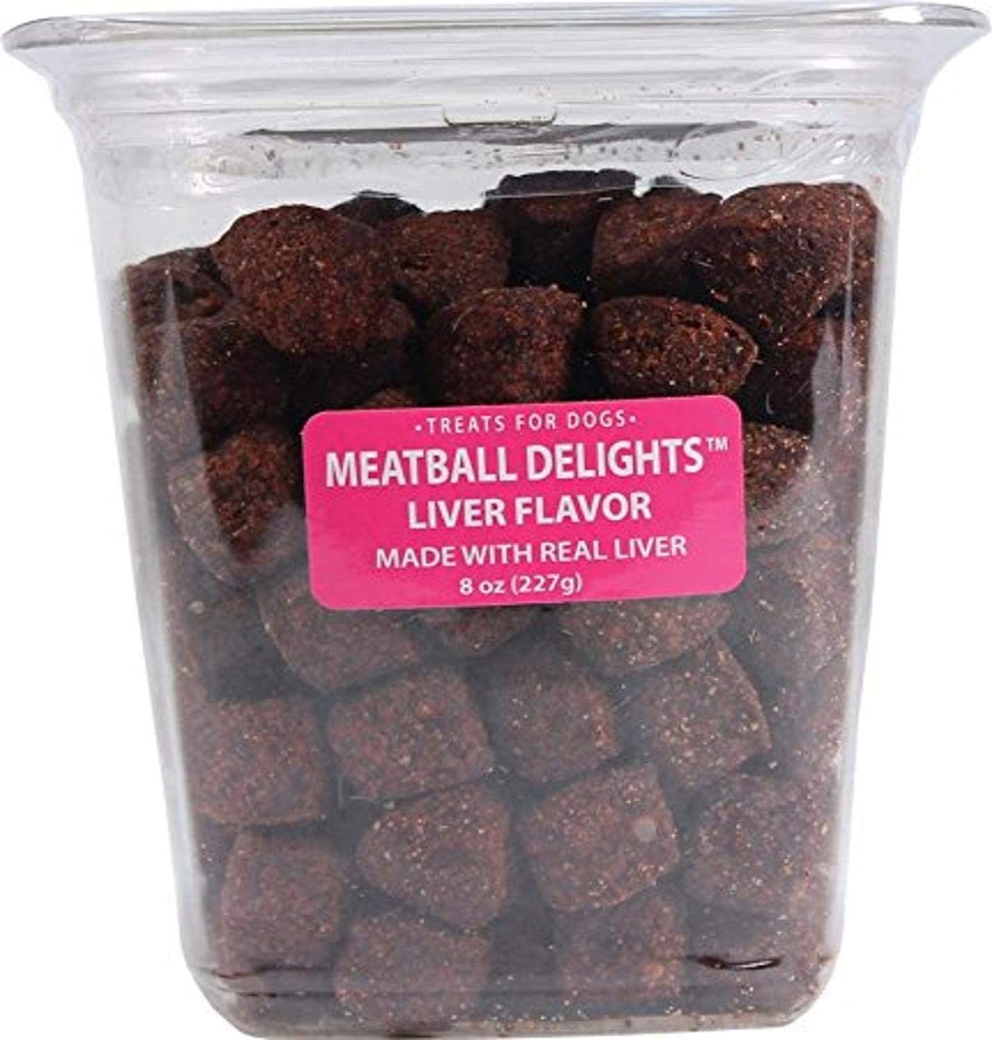 Sunshine Mills Meatball Delights Liver Bulk Natural Dog Treats - 8 oz - Case of 6  