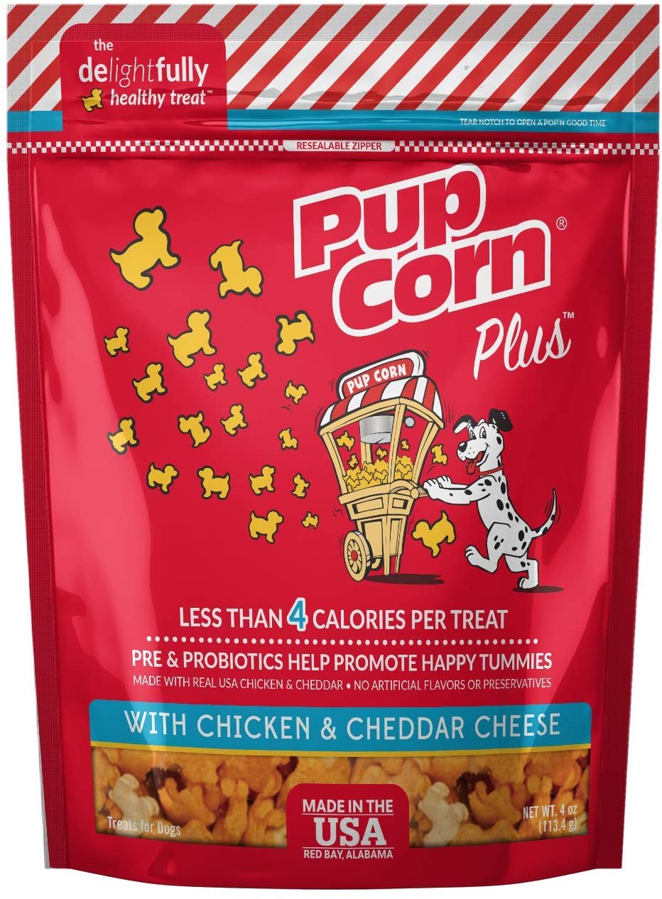 Sunshine Mills Pupcorn Plus Chicken & Beef Natural Dog Treats - 4 oz - Case of 6  