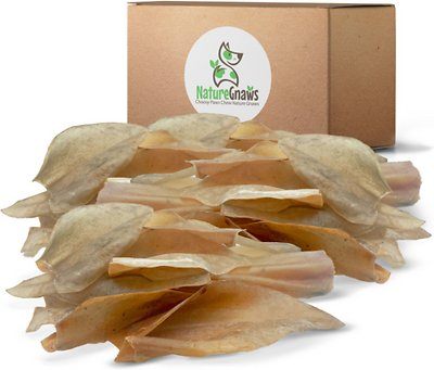 Supercan Cow Ears Natural Dog Treats - 50 Count  