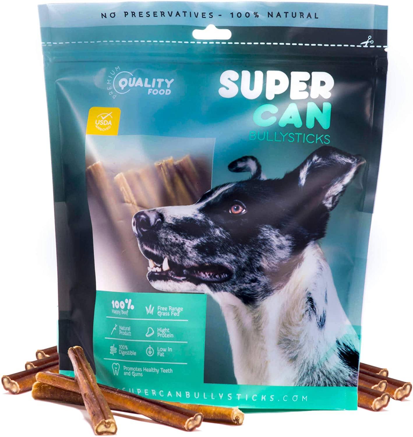 Supercan Dog Bully Stick Cane - 32-36 Inch - 25 Count  