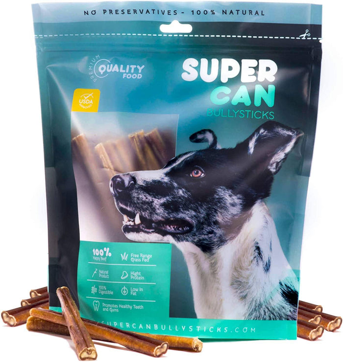 Supercan Dog Bully Stick Cane 32 36 Inch 25 Count Pet Life