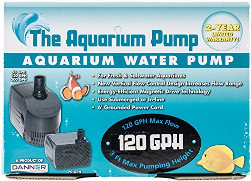 Supreme Magnetic Drive Submersible Aquarium Pump - 120 gph