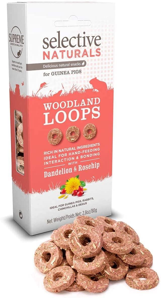 Supreme Pet Foods Selective Naturals Woodland Loops for Guinea Pigs Small Animal Treats - 2.8 oz  