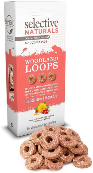 Supreme Pet Foods Selective Naturals Woodland Loops for Guinea Pigs Small Animal Treats...