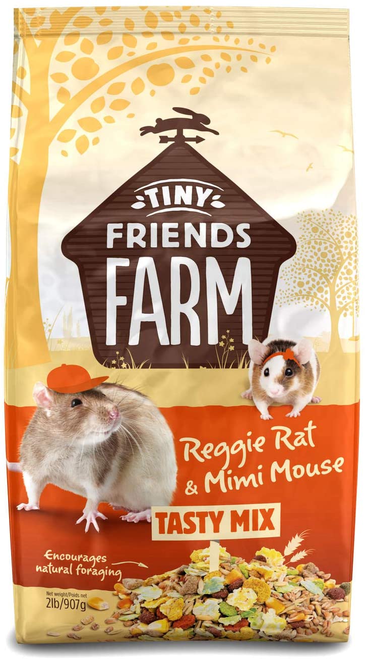 Supreme Pet Foods Tiny Friends Reggie Rat and Mimi Mouse Small Animal Food - 2 lb Bag  