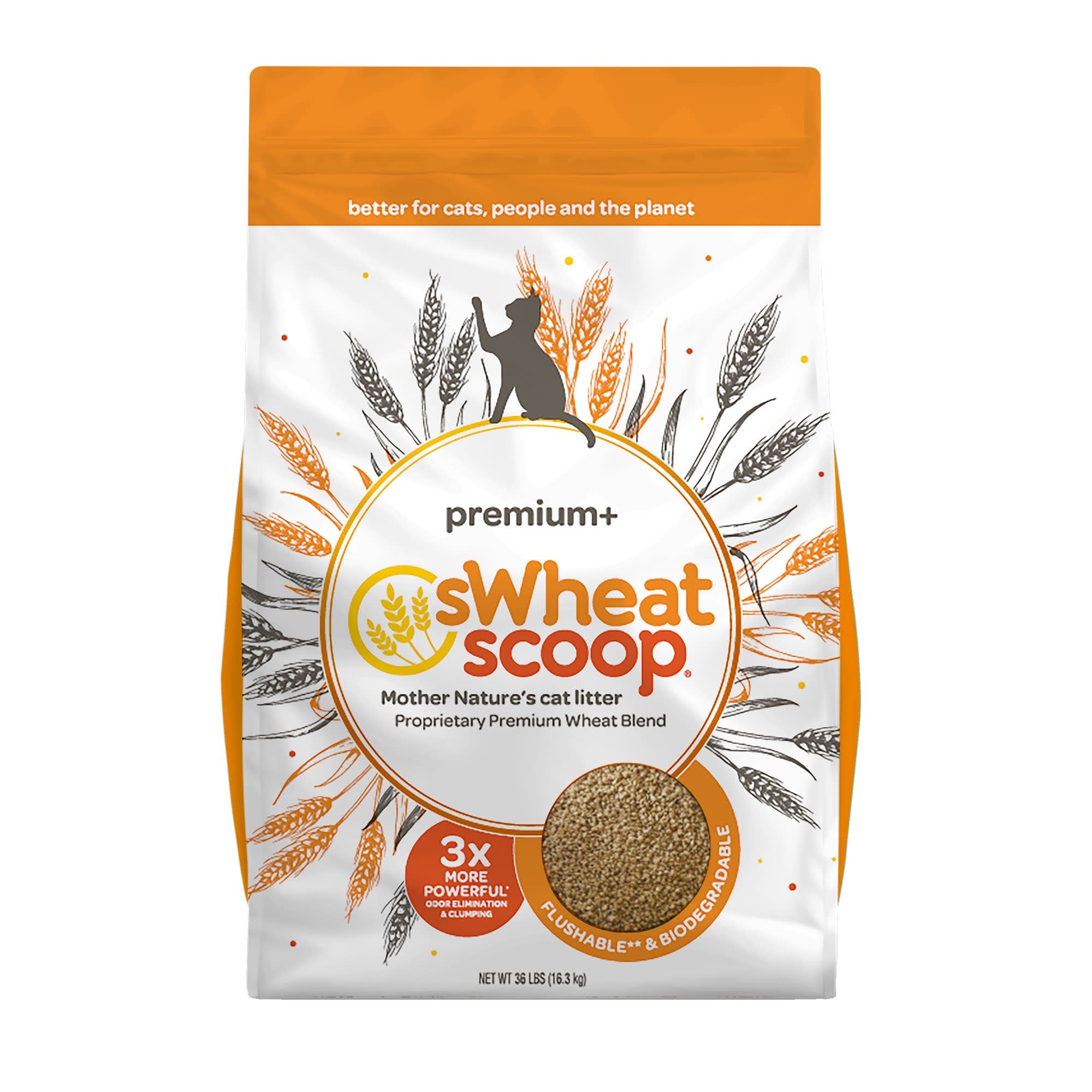 Swheat Scoop Premium + Wheat Cat Litter - 10 lb Bag  