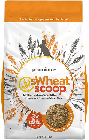 Swheat Scoop Premium + Wheat Cat Litter  - 25 lb Bag