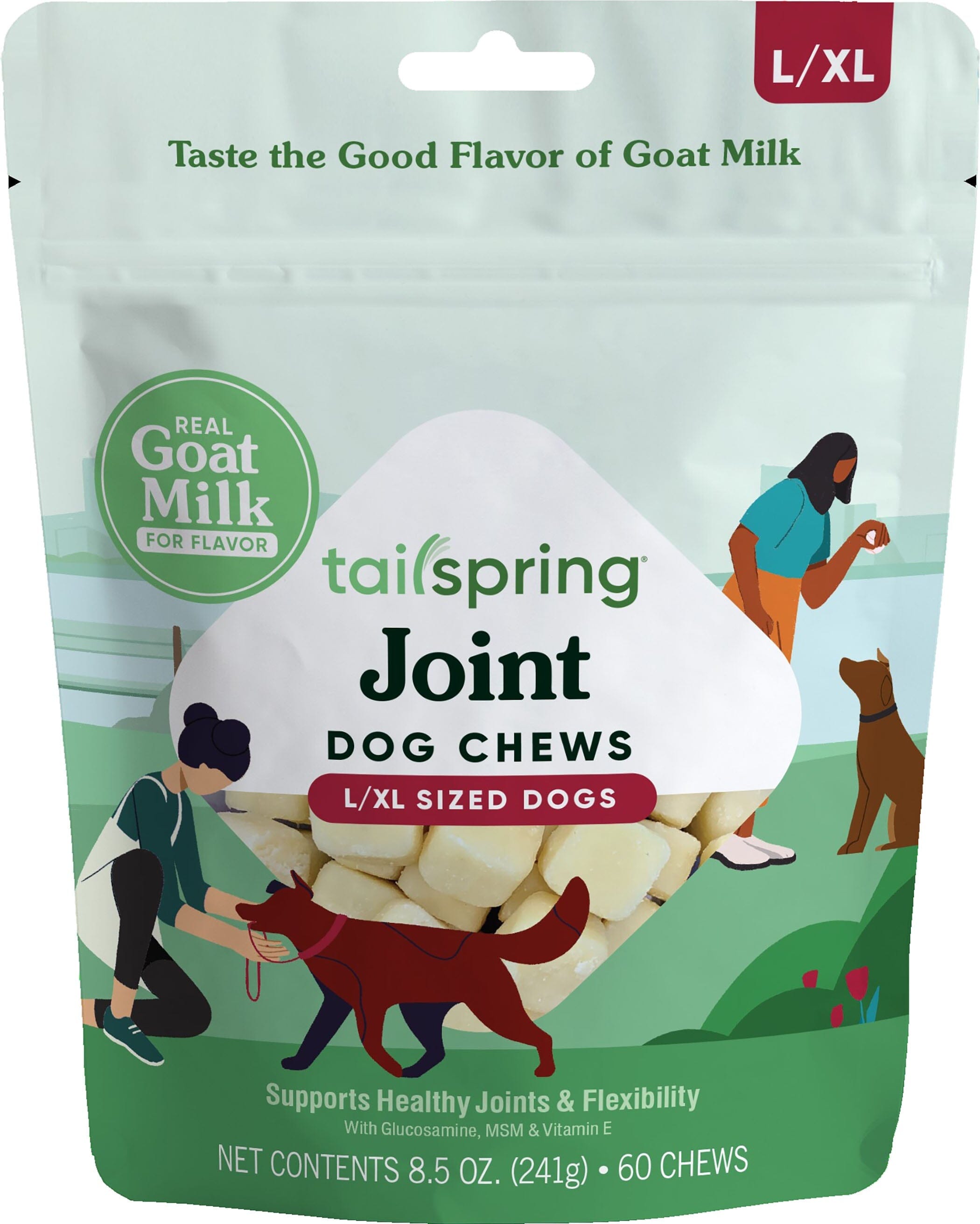 Tailspring Dog Chews Joint Breed Pouch Dog Joint Care - Large / Extra Large - 60 Count  