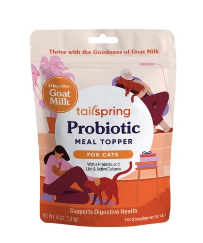 Tailspring Meal Topper Cat Probiotic Pouch Cat Supplements - 4 Oz  