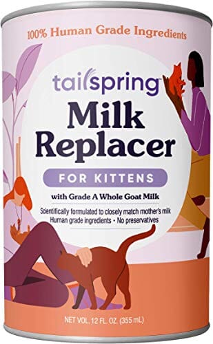 Tailspring Milk Replacer Liquid for Kittens Cat Milk Replacers - 12 Oz  