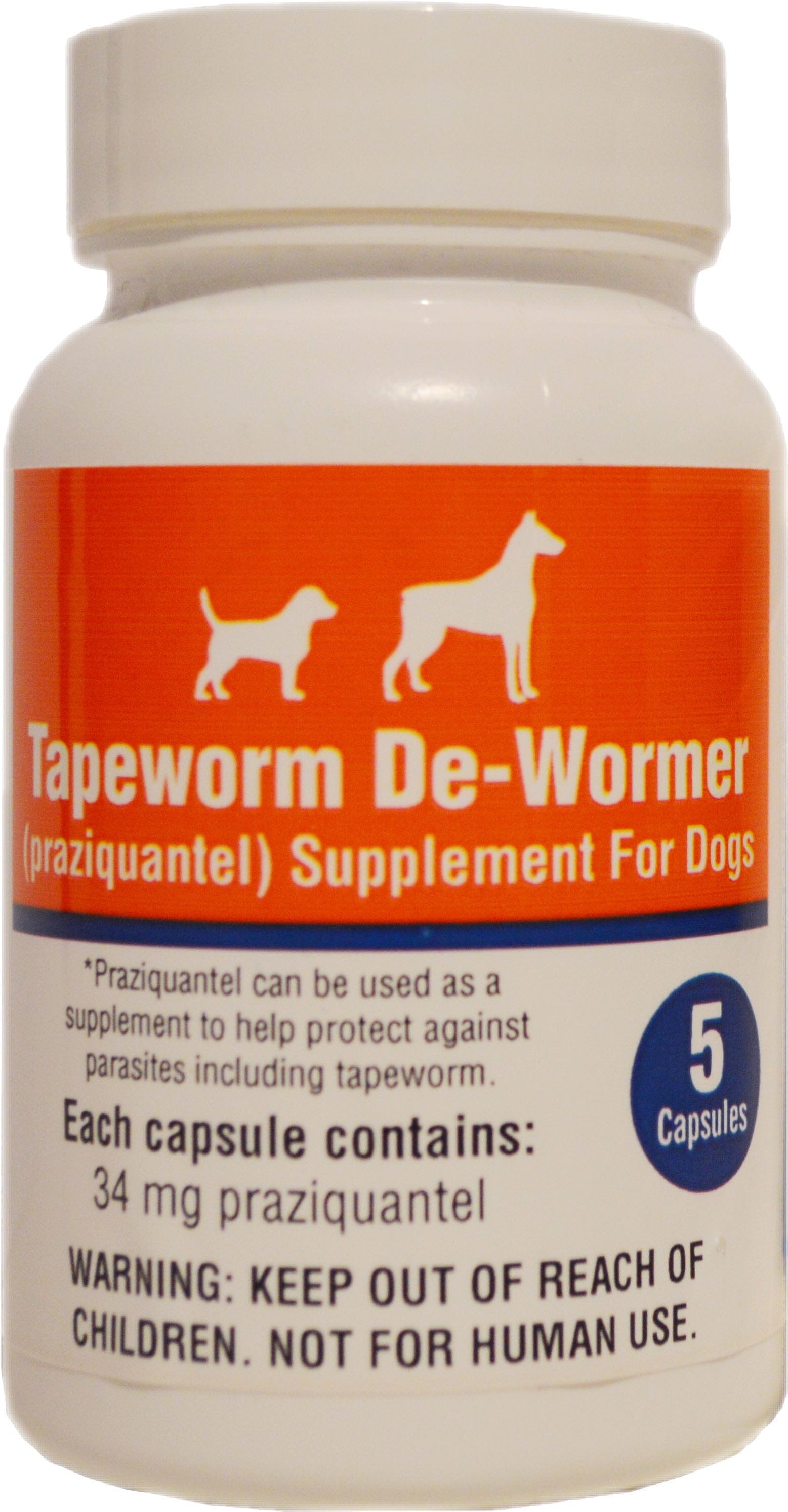 Tapeworm De-Wormer Capsule for Dogs - 5 Count  