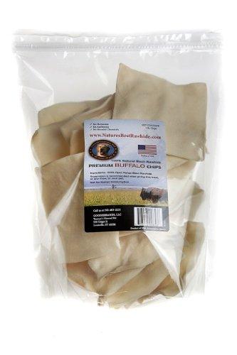 Tasman's Natural Pet Bison Rawhide Bison Rawhide Chips Dog Natural Chews - 1 lb Bag  