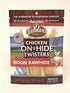 Tasman's Natural Pet Bison Rawhide Bisonhide Chicken Twist Small Dog Natural Chews - 10 Pack  