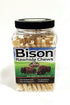 Tasman's Natural Pet Bison Rawhide Twisted Bison Rawhide Chews Jar Dog Natural Chews - Case of 75  