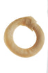 Tasman's Natural Pet Elk Rawhide 5" - 6" Medium Elk Ring Dog Natural Chews - 1 - Pack  