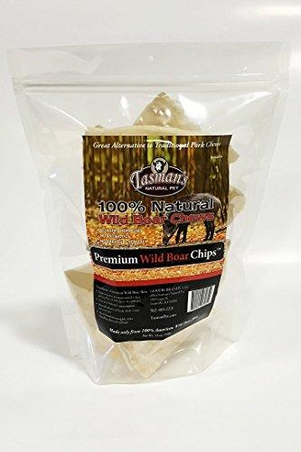 Tasman's Natural Pet Rawhide Wild Boar Chips Dog Natural Chews - 12 oz Bag  