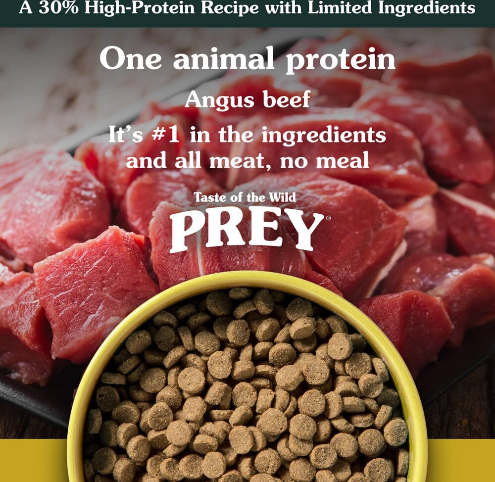 Taste Of The Wild Grain Free Prey Limited Ingredient Angus Beef Dry Cat Food  