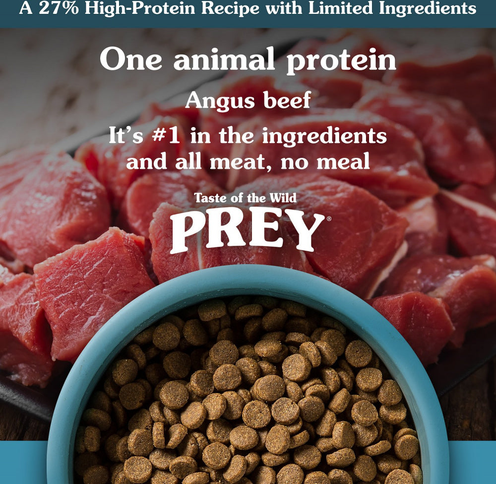 Taste Of The Wild Grain Free Prey Limited Ingredient Angus Beef Dry Dog Food  
