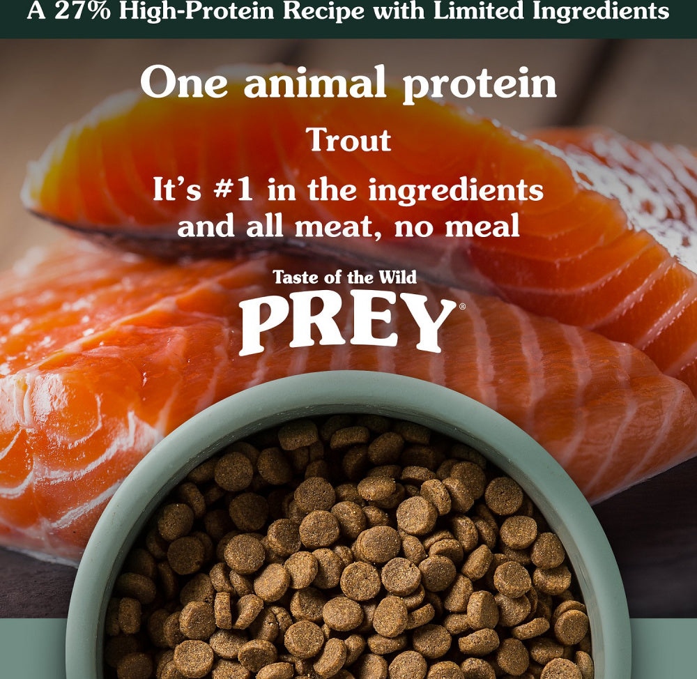 Taste Of The Wild Grain Free Prey Limited Ingredient Trout Dry Dog Food  