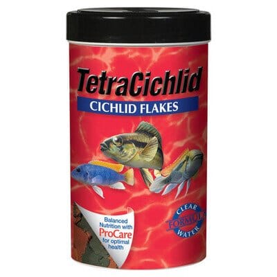 Tetra and Cichlid Flakes Fish Food - 5.65 Oz  