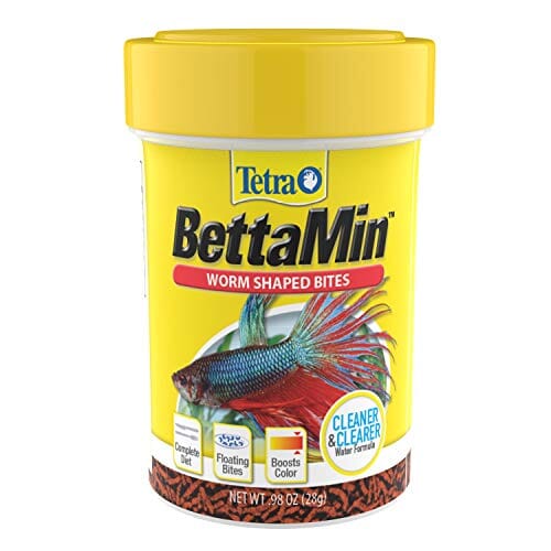 Tetra Betta Fish Worm Shaped Bites - .98 Oz