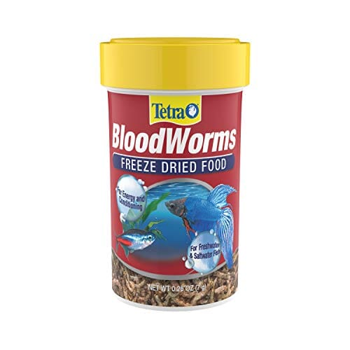 Tetra Bloodworms Fish Food - .24 Oz  