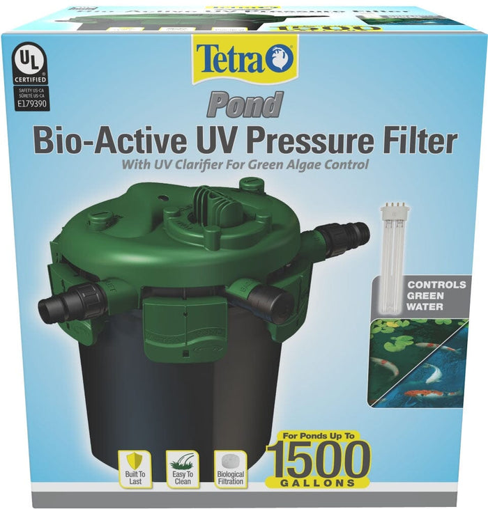 Tetra Pond Bio-Active UV Pressure Filter Pond Filters - 1500 GPH