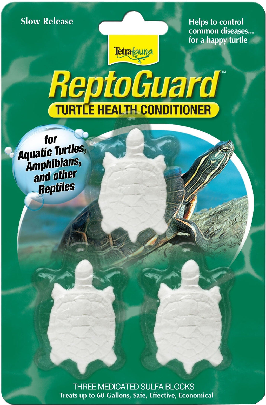 Tetra Reptoguard Turtle Health Conditioner Block Reptile Medication - 3 Count  