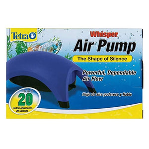 Tetra Whisper Aquarium Air Pump - Blue - Up To 20 Gal