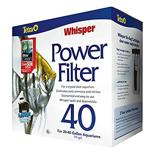 Tetra Whisper Power Filter 40 External Aquarium Filter - 20 - 40 Gal