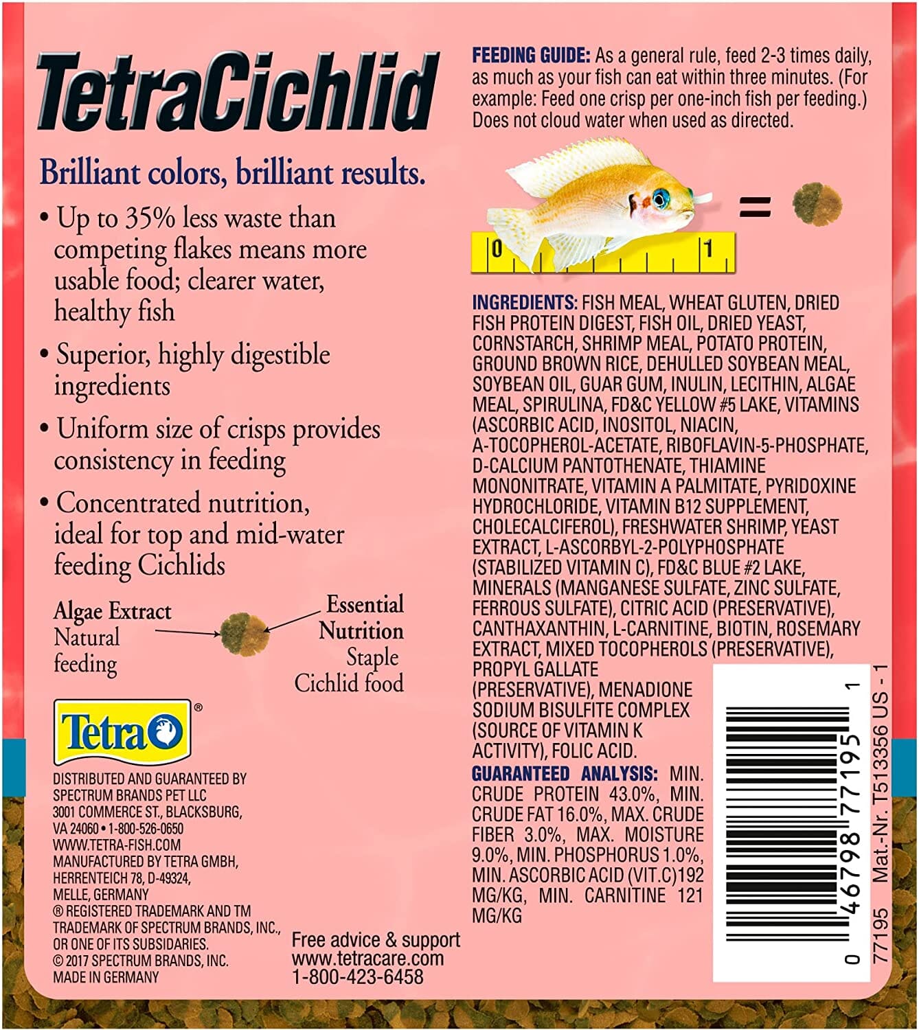 Tetracichlid Crisps - 8.82 Oz  