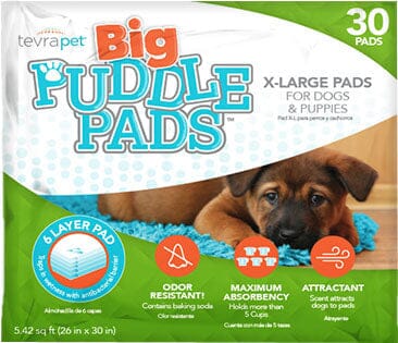 Tevrapet Tevrapet Big Puddle Pads Dog Training Pads - 30 Count - 26 X 30 In  