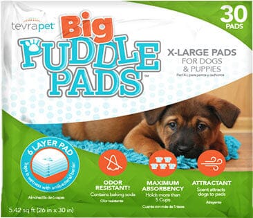 Tevrapet Tevrapet Big Puddle Pads Dog Training Pads - 30 Count - 26 X 30 In