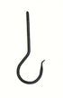 The Hookery Ceiling Hook Wild Bird Accessories - Black - 5 In - 12 Pack  