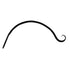 The Hookery Curved Hanger Upturn Hook Wild Bird Accessories - Black - 12 In - 12 Pack  